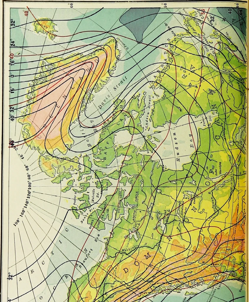 An illustration from Hammond's business atlas of economic geography: a new series of maps showing: relief of the land, temperature, rainfall, natural vegetation, productive and non-productive regions, mineral products, agricultural products, distribution of population, etc., etc, 1921, leaf 9