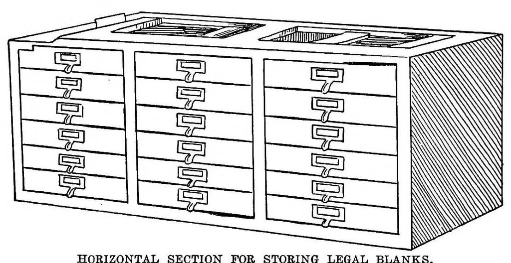 An illustration from A textbook of filing, 1920, leaf 131