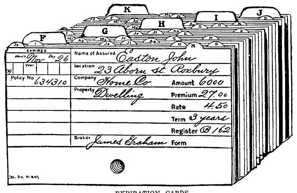 An illustration from A textbook of filing, 1920, leaf 139