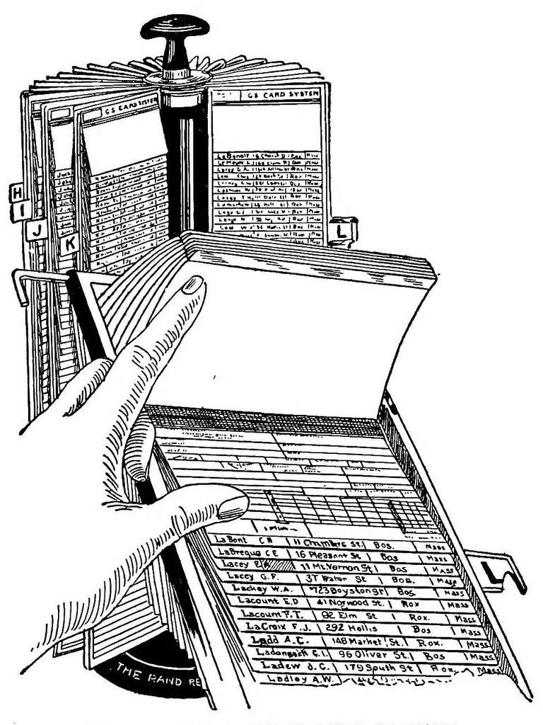 An illustration from A textbook of filing, 1920, leaf 98