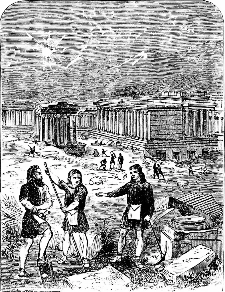 An illustration from A concise history of freemasonry, 1904, leaf 101