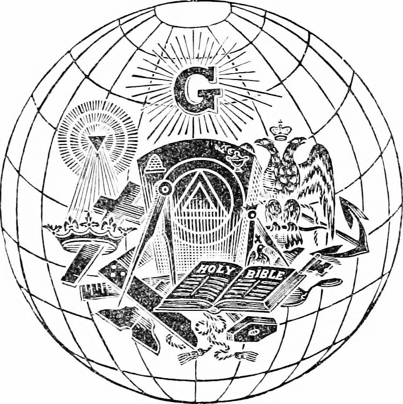 An illustration from A concise history of freemasonry, 1904, leaf 133