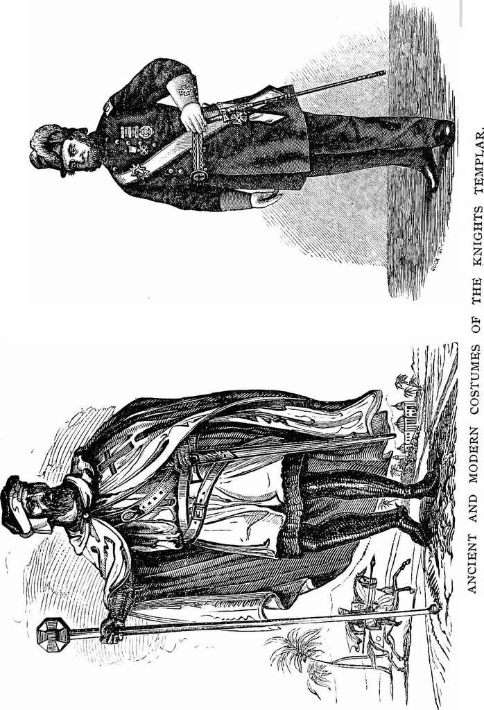 An illustration from A concise history of freemasonry, 1904, leaf 180