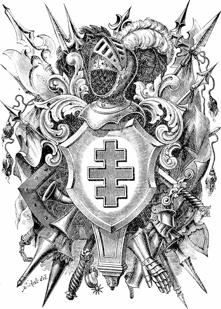 An illustration from A concise history of freemasonry, 1904, leaf 190