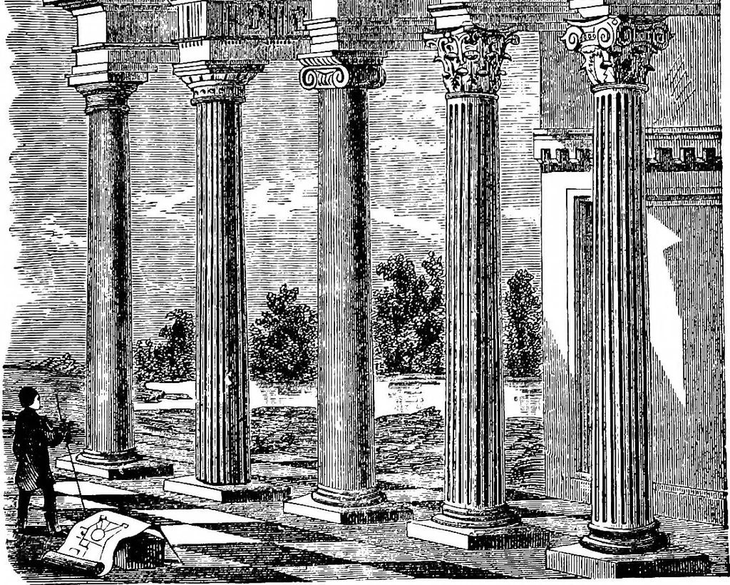 An illustration from A concise history of freemasonry, 1904, leaf 196