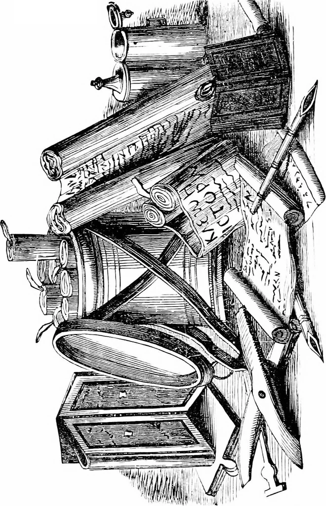 An illustration from A concise history of freemasonry, 1904, leaf 215
