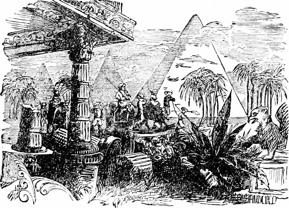 An illustration from A concise history of freemasonry, 1904, leaf 349