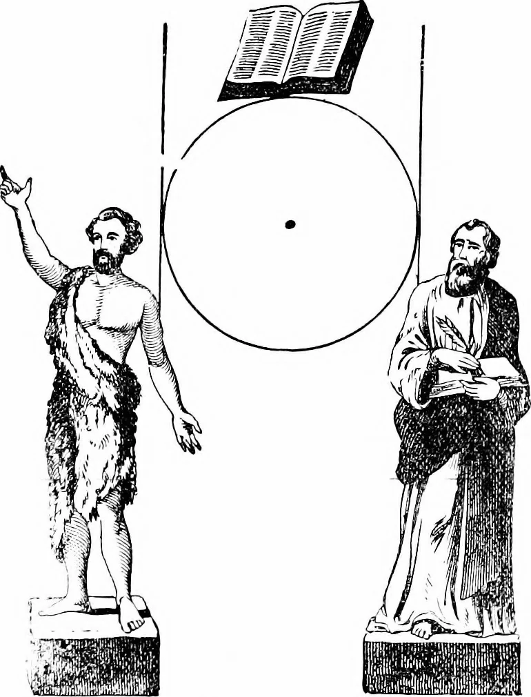 An illustration from A concise history of freemasonry, 1904, leaf 44