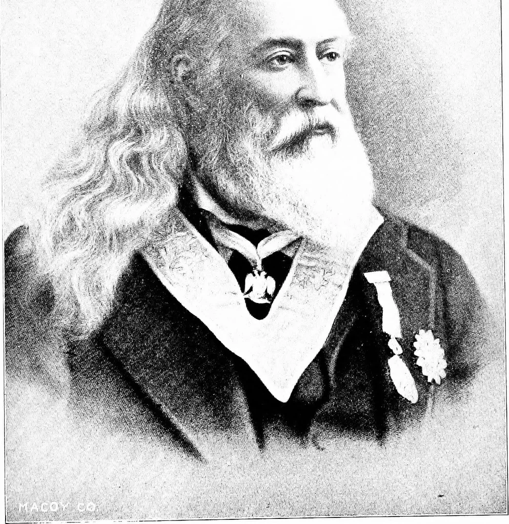 An illustration from A concise history of freemasonry, 1904, leaf 460