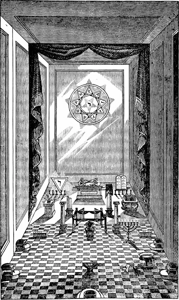 An illustration from A concise history of freemasonry, 1904, leaf 466