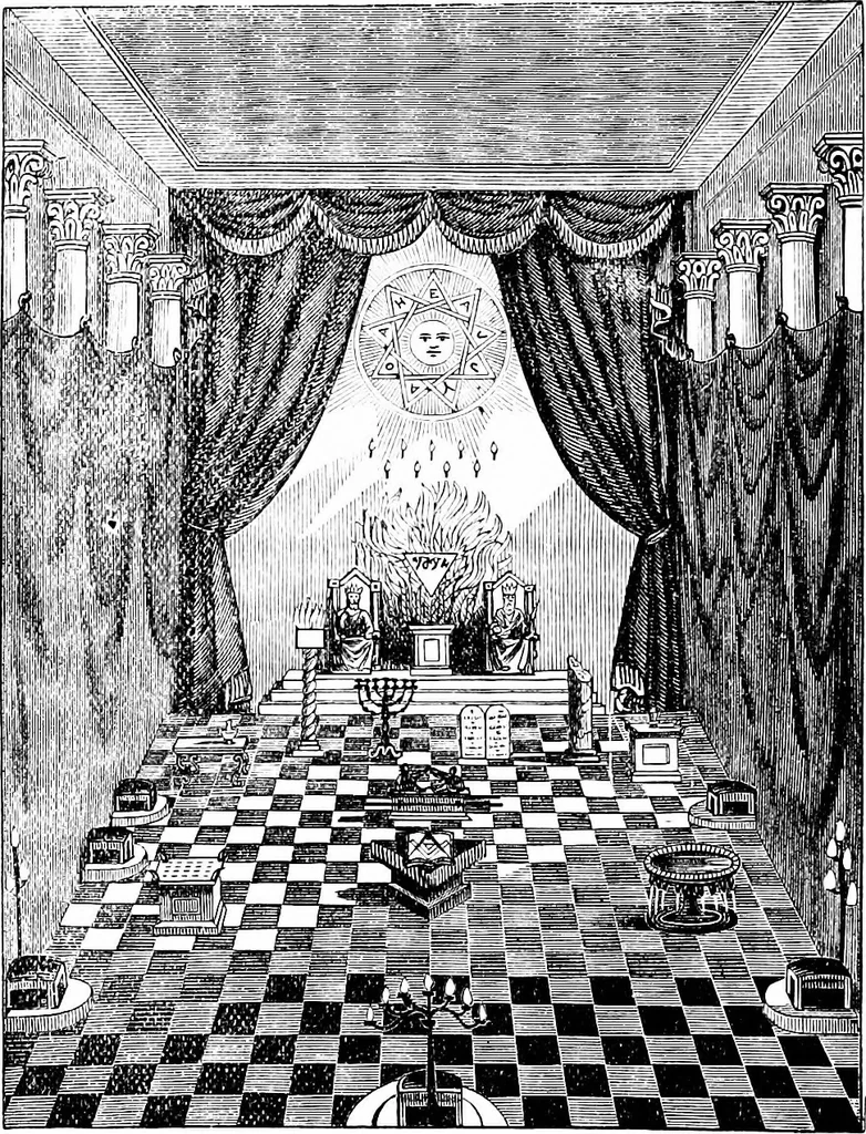 An illustration from A concise history of freemasonry, 1904, leaf 475