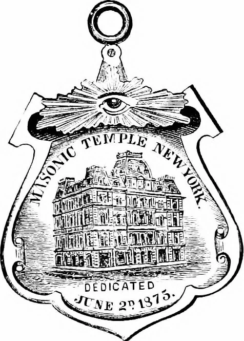 An illustration from A concise history of freemasonry, 1904, leaf 575
