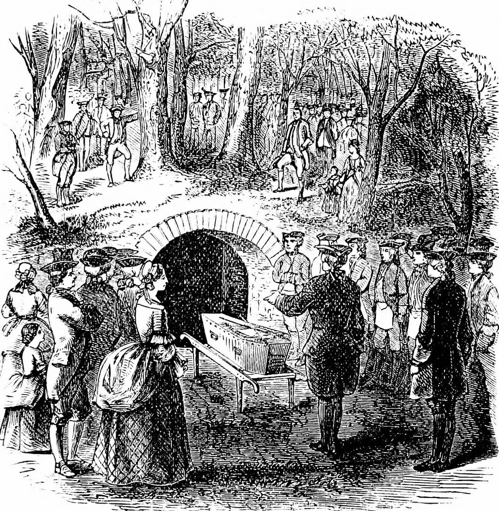 An illustration from A concise history of freemasonry, 1904, leaf 594