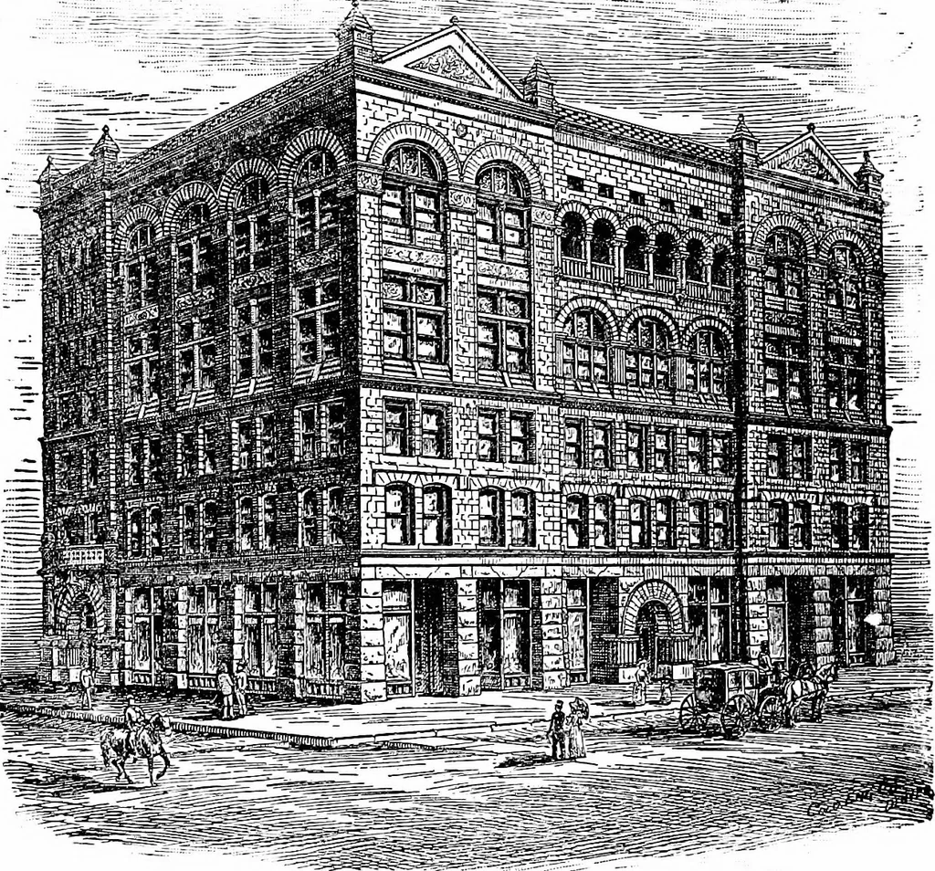 An illustration from A concise history of freemasonry, 1904, leaf 599