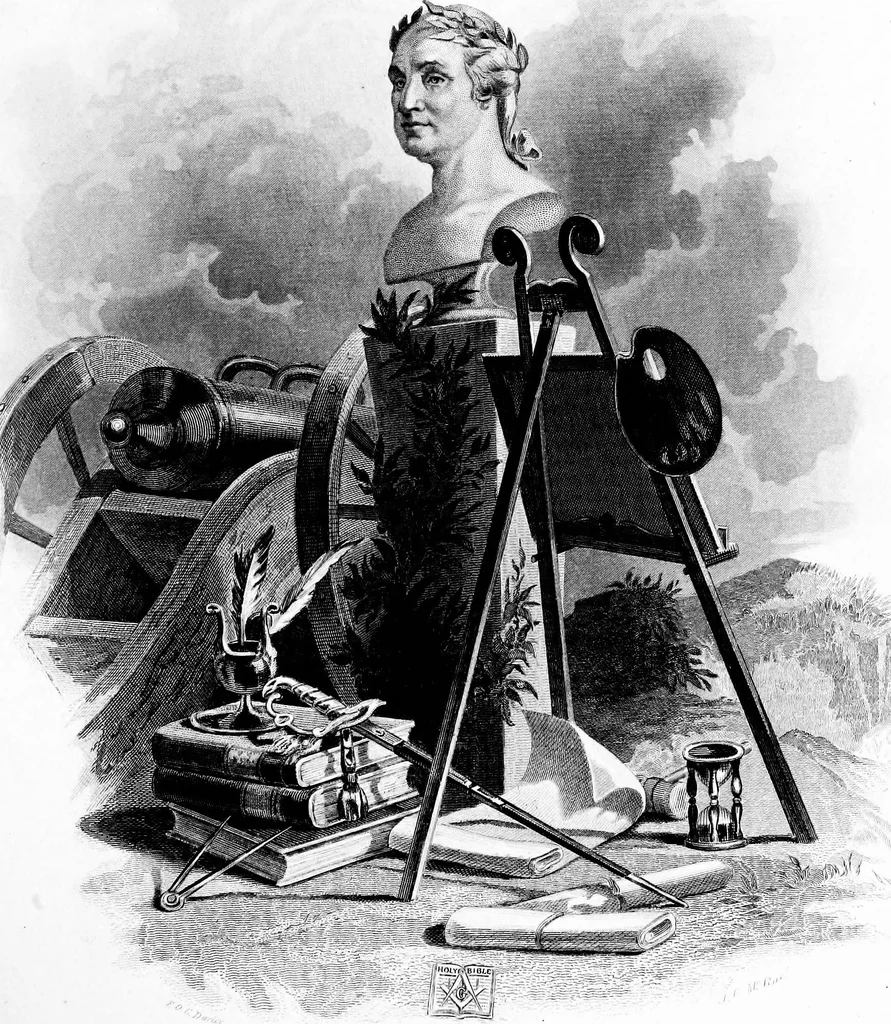 An illustration from A portrait gallery, with biographical sketches of prominent freemasons throughout the United States .., 1892, leaf 10