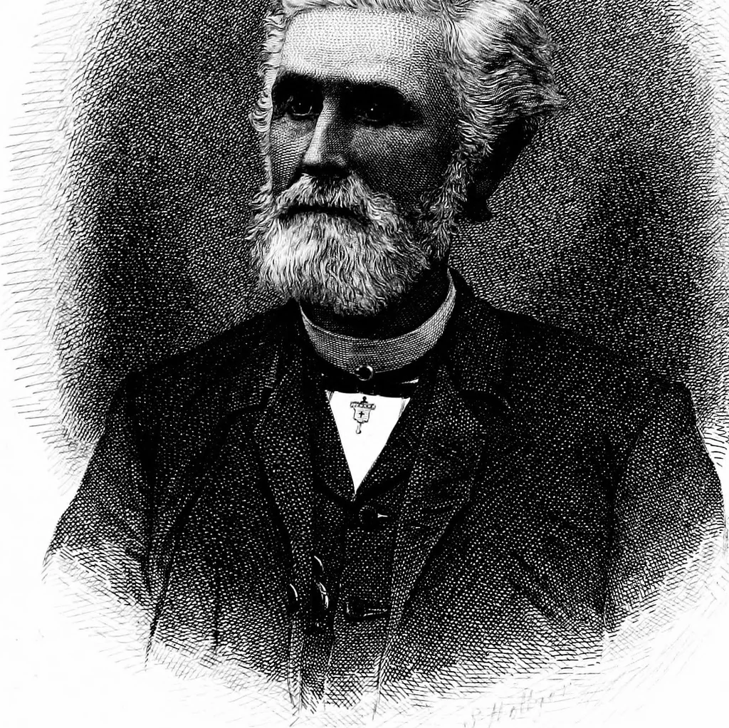 An illustration from A portrait gallery, with biographical sketches of prominent freemasons throughout the United States .., 1892, leaf 122