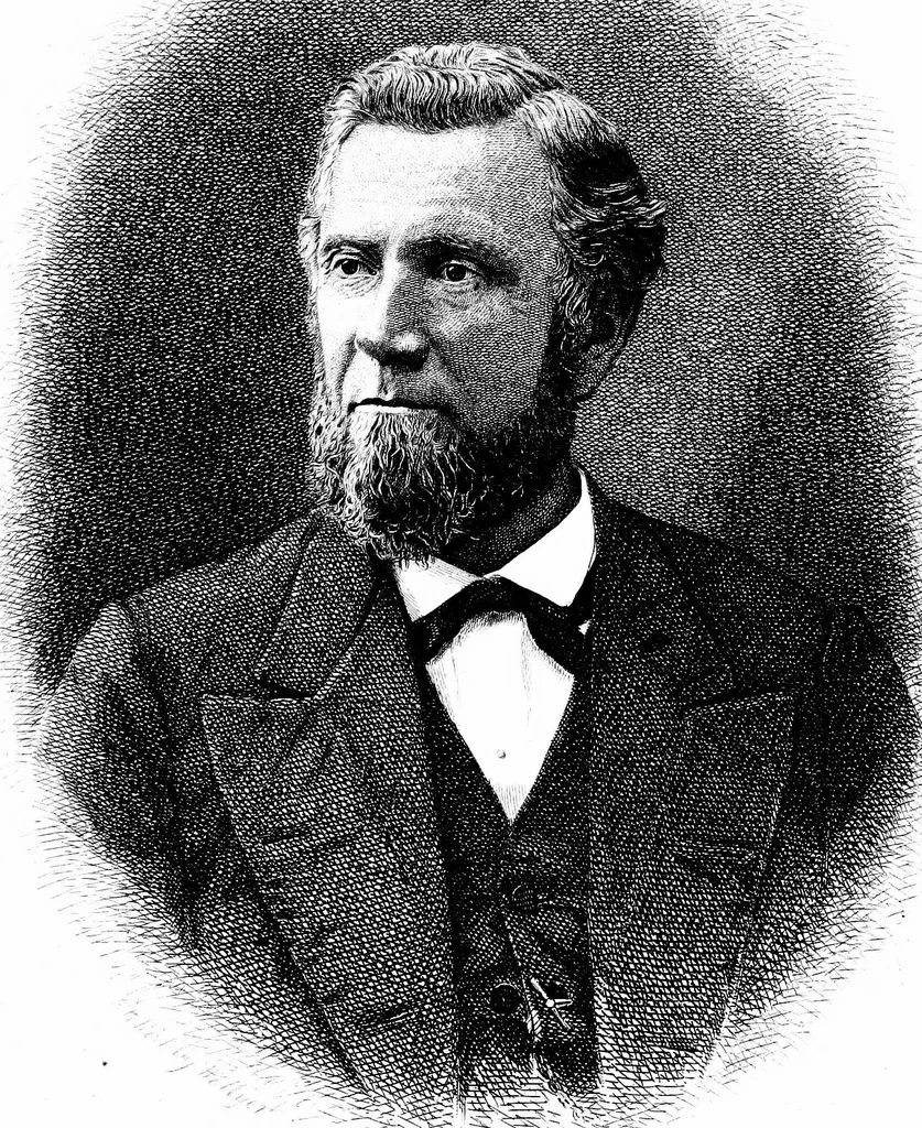 An illustration from A portrait gallery, with biographical sketches of prominent freemasons throughout the United States .., 1892, leaf 54