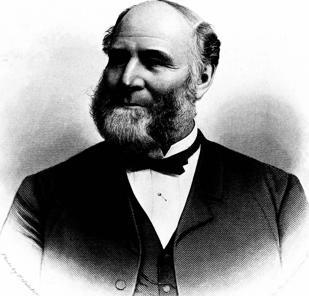 An illustration from A portrait gallery, with biographical sketches of prominent freemasons throughout the United States .., 1892, leaf 60