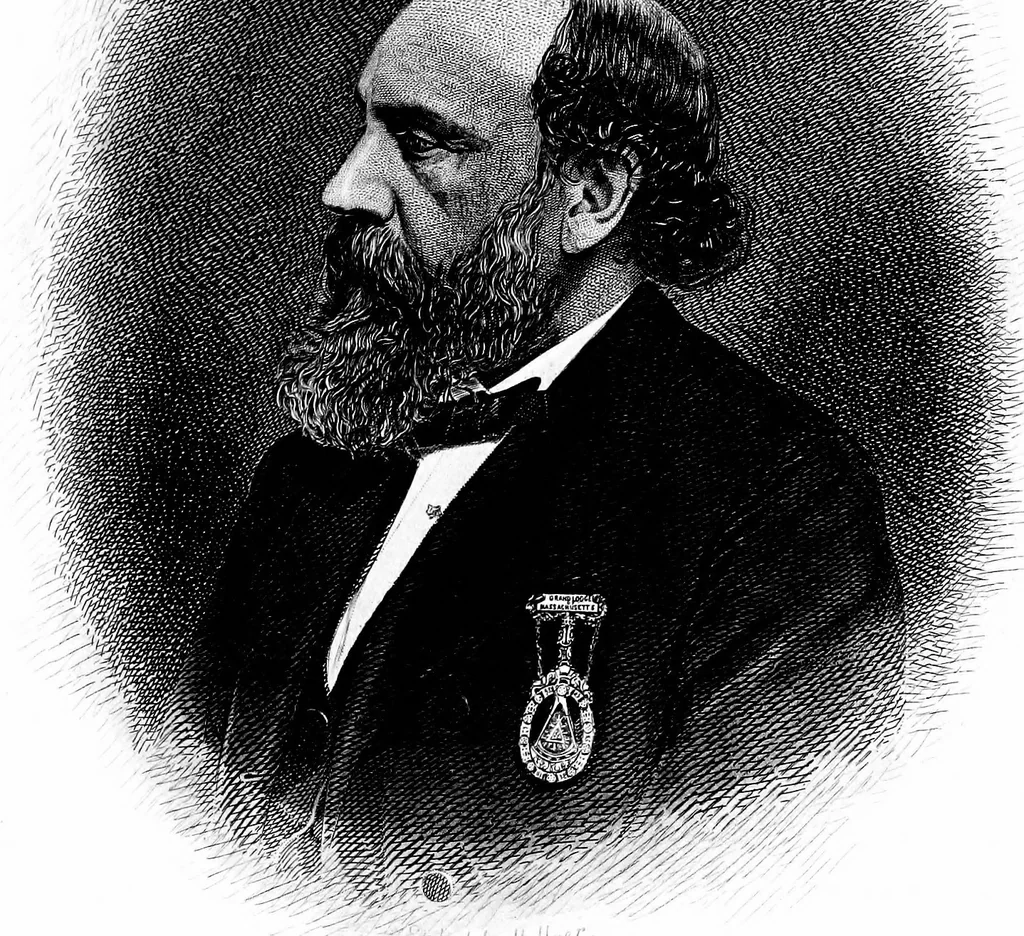 An illustration from A portrait gallery, with biographical sketches of prominent freemasons throughout the United States .., 1892, leaf 86