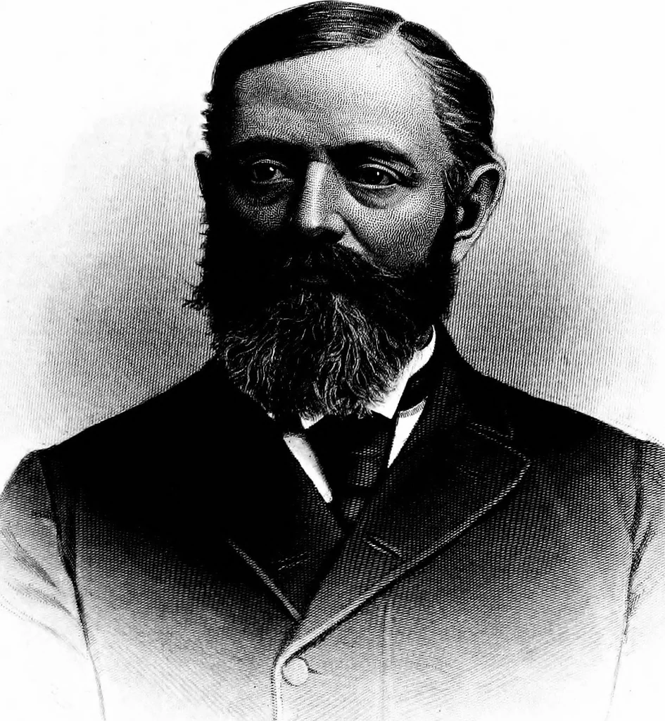 An illustration from A portrait gallery, with biographical sketches of prominent freemasons throughout the United States .., 1892, leaf 98