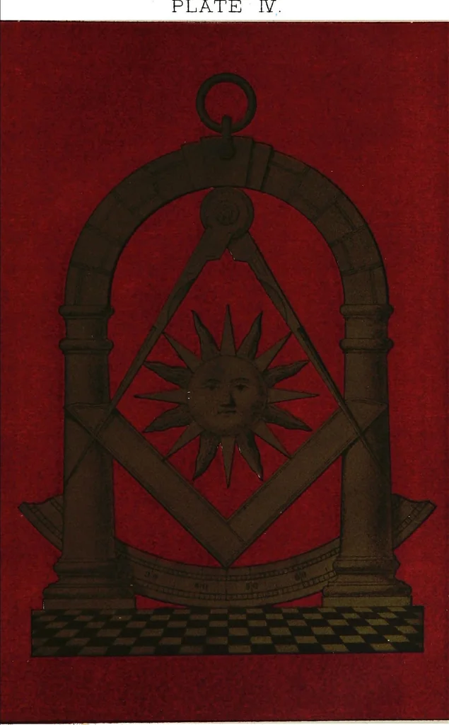 An illustration from History of Freemasonry in Sussex ..., also, A history of the Howard Lodge of Brotherly Love, No. 56, Arundel, a.d. 1736-1878, 1883, leaf 133