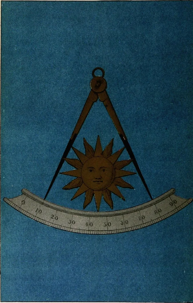 An illustration from History of Freemasonry in Sussex ..., also, A history of the Howard Lodge of Brotherly Love, No. 56, Arundel, a.d. 1736-1878, 1883, leaf 30
