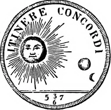 An illustration from The medals of the masonic fraternity described and illustrated, 1880, leaf 432