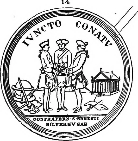An illustration from The medals of the masonic fraternity described and illustrated, 1880, leaf 66