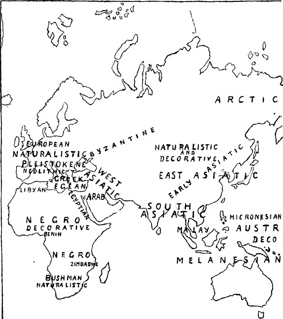 An illustration from Art and man; comparative art studies, 1918, leaf 257