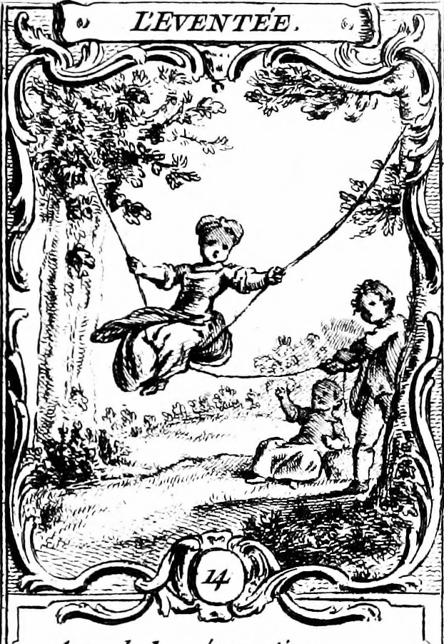 An illustration from Gravelot, 1911, leaf 118