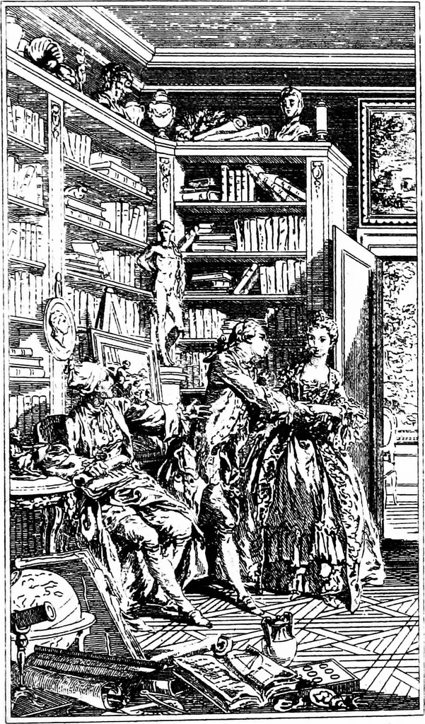 An illustration from Gravelot, 1911, leaf 148