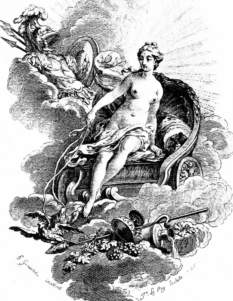 An illustration from Gravelot, 1911, leaf 156