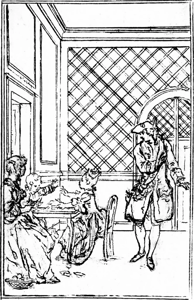 An illustration from Gravelot, 1911, leaf 160