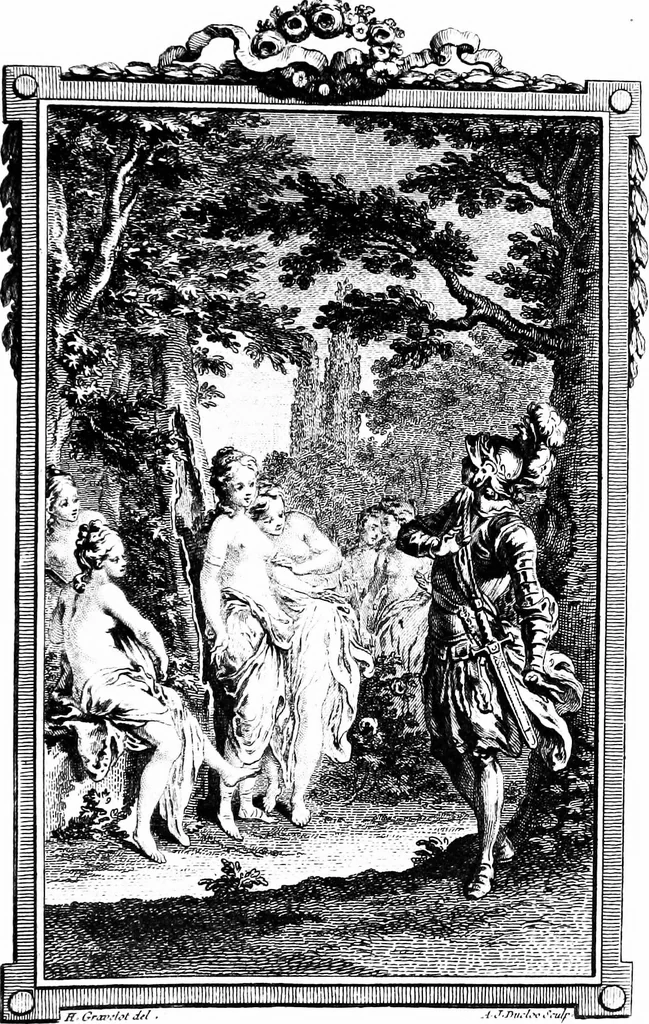 An illustration from Gravelot, 1911, leaf 168