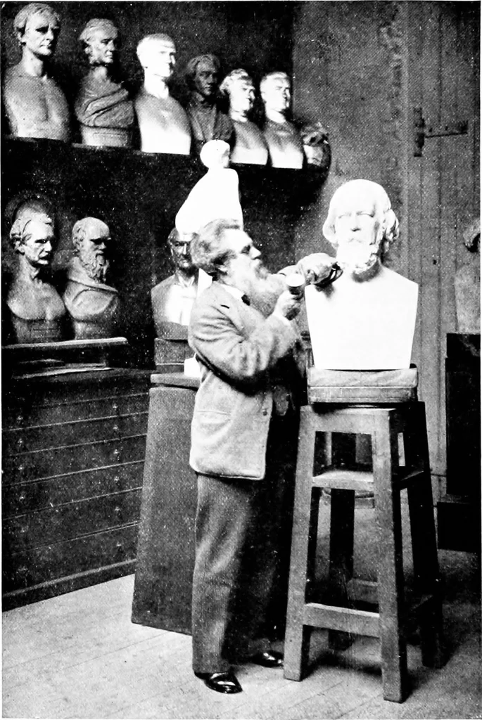 An illustration from Thomas Woolner, R.A., sculptor and poet; his life in letters, 1917, leaf 447