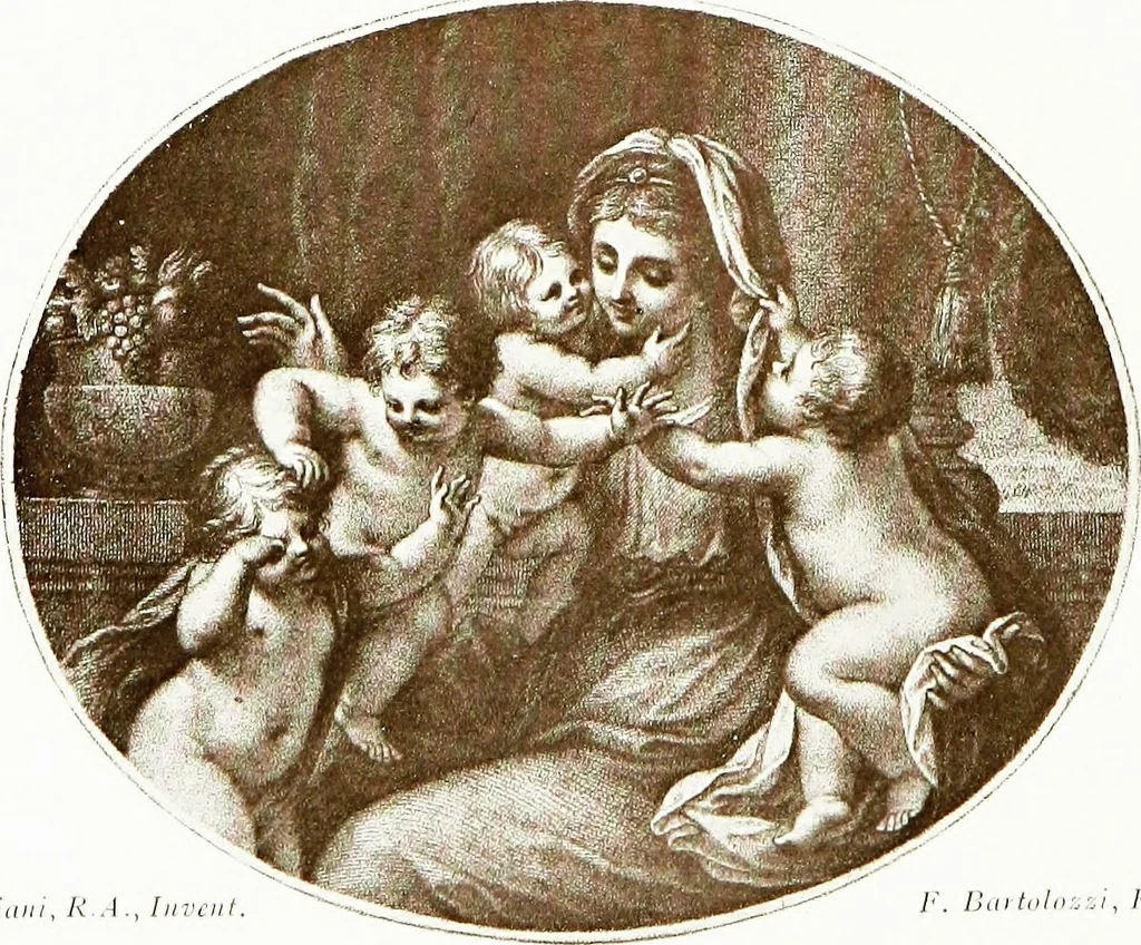 An illustration from Francesco Bartolozzi, R.A.;, 1907, leaf 113