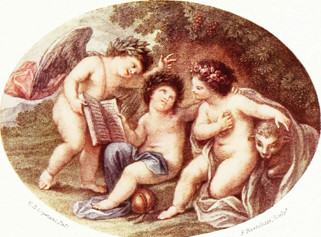 An illustration from Francesco Bartolozzi, R.A.;, 1907, leaf 118