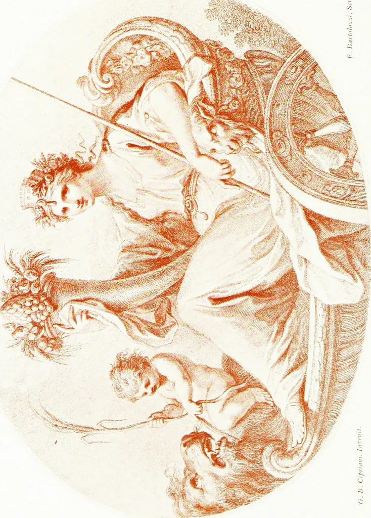 An illustration from Francesco Bartolozzi, R.A.;, 1907, leaf 133