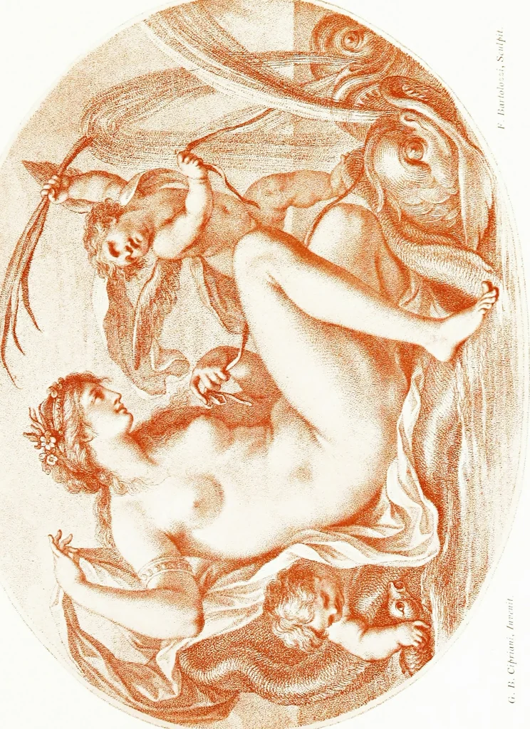 An illustration from Francesco Bartolozzi, R.A.;, 1907, leaf 134