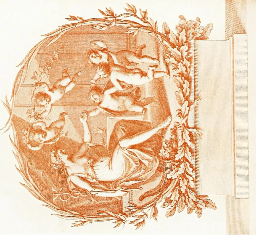 An illustration from Francesco Bartolozzi, R.A.;, 1907, leaf 152
