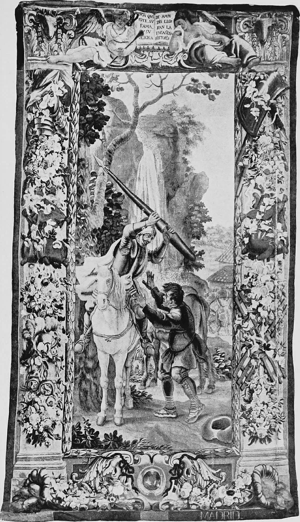 An illustration from Tapestries and carpets from the palace of the Pardo, woven at the royal manufactory of Madrid, loaned by His Majesty the King of Spain for exhibition by the Hispanic society of America, 1917, leaf 46