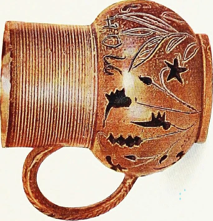 An illustration from A history and description of English earthenware and stoneware (to the beginning of the 19th century), 1904, leaf 100