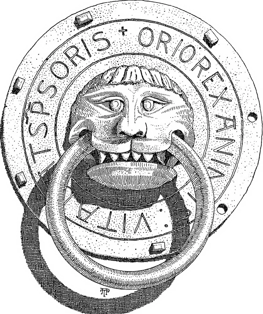 An illustration from Dinanderie; a history and description of mediæval art work in copper, brass and bronze, 1910, leaf 109