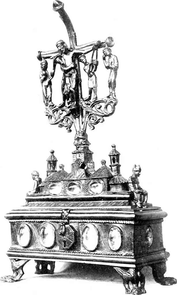 An illustration from Dinanderie; a history and description of mediæval art work in copper, brass and bronze, 1910, leaf 160