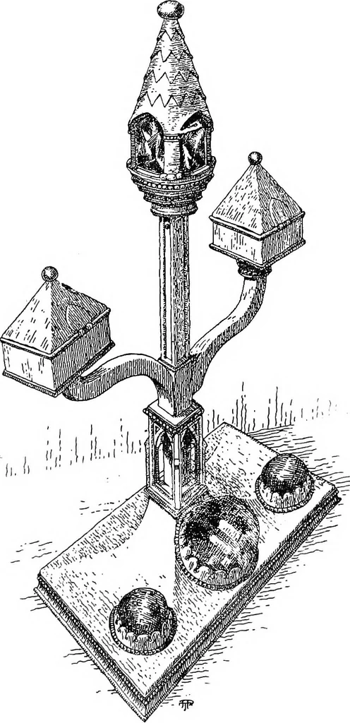 An illustration from Dinanderie; a history and description of mediæval art work in copper, brass and bronze, 1910, leaf 163