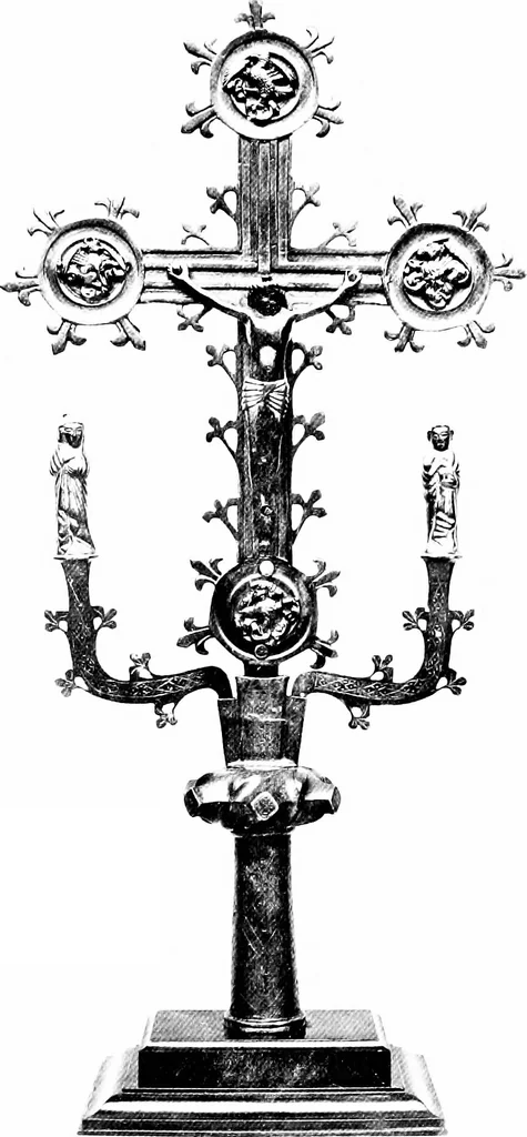 An illustration from Dinanderie; a history and description of mediæval art work in copper, brass and bronze, 1910, leaf 176