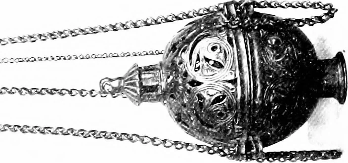An illustration from Dinanderie; a history and description of mediæval art work in copper, brass and bronze, 1910, leaf 186
