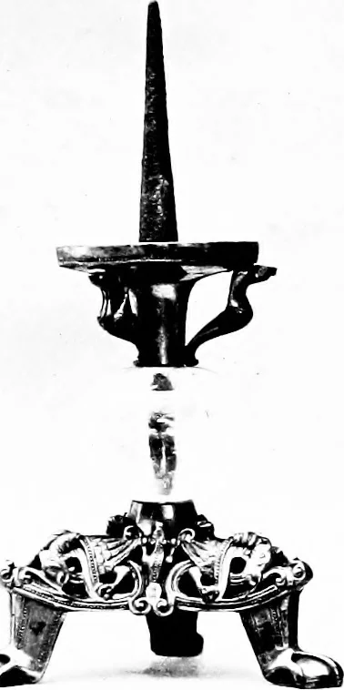 An illustration from Dinanderie; a history and description of mediæval art work in copper, brass and bronze, 1910, leaf 206