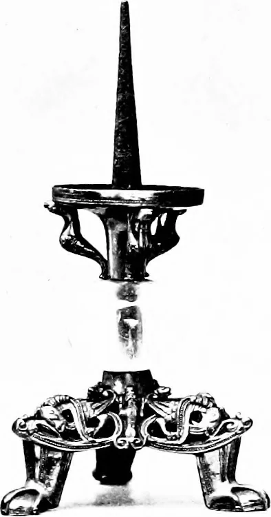 An illustration from Dinanderie; a history and description of mediæval art work in copper, brass and bronze, 1910, leaf 206