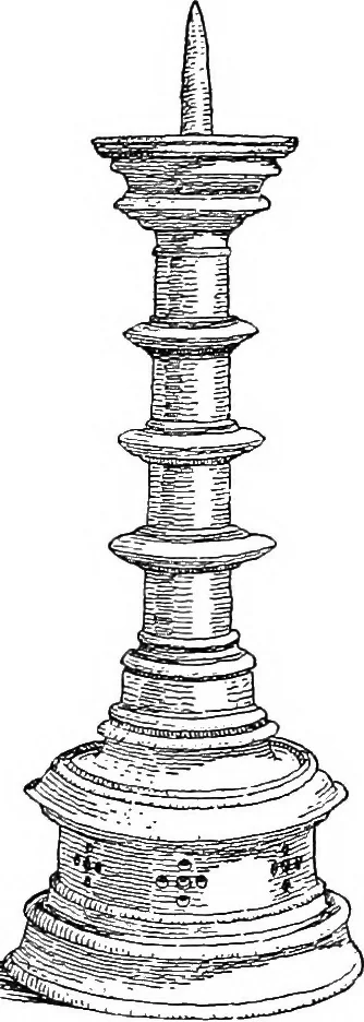 An illustration from Dinanderie; a history and description of mediæval art work in copper, brass and bronze, 1910, leaf 210